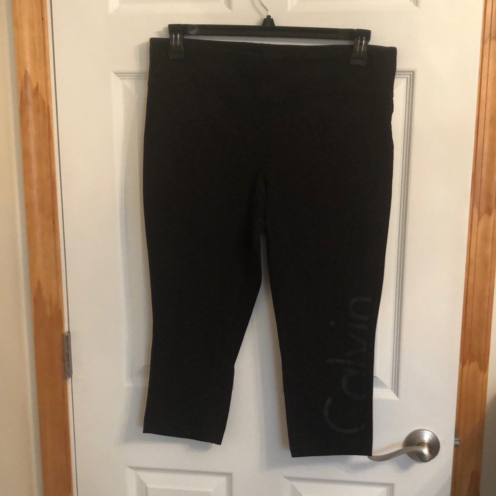 1X Calvin Klein Performance cropped black leggings